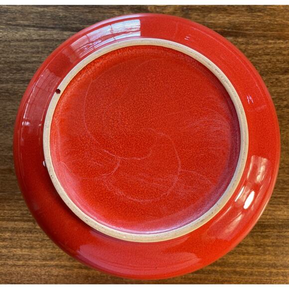 Waechtersbach Deep Serving Bowl Red Trees Snowflakes - Picture 6 of 6